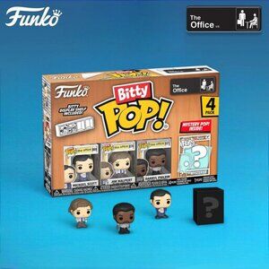 Funko Bitty Pop! The Office Michael Scott, Jim Halpert, Daryl Philbin with Myste